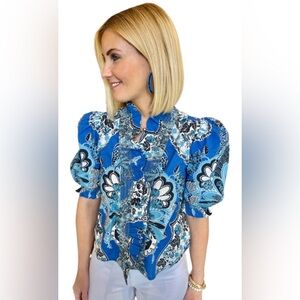Love the Label Zuri Top, Clementine Navy XS